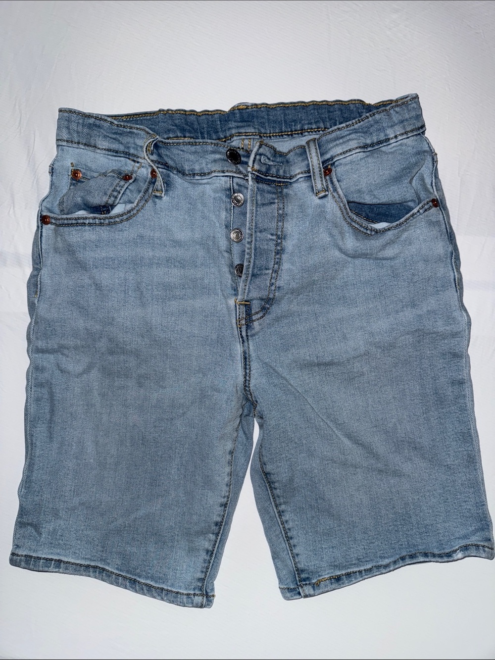 Boys Levi’s Light Blue Denim Shorts